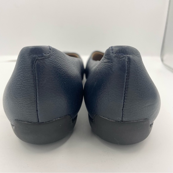 MARC JOSEPH leather cushion navy blue slip on flats women Size 7 1/2 - Picture 8 of 10